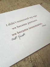 Load image into Gallery viewer, Signed + Numbered Letterpress Print!
