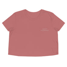Load image into Gallery viewer, Embroidered Crop Tee - 2 colors
